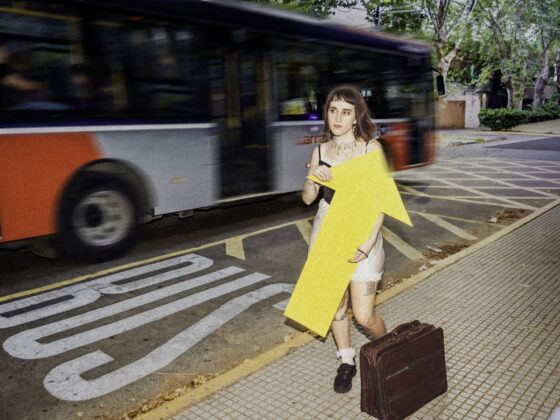 Gina y sus alteregos. Foto de prensa